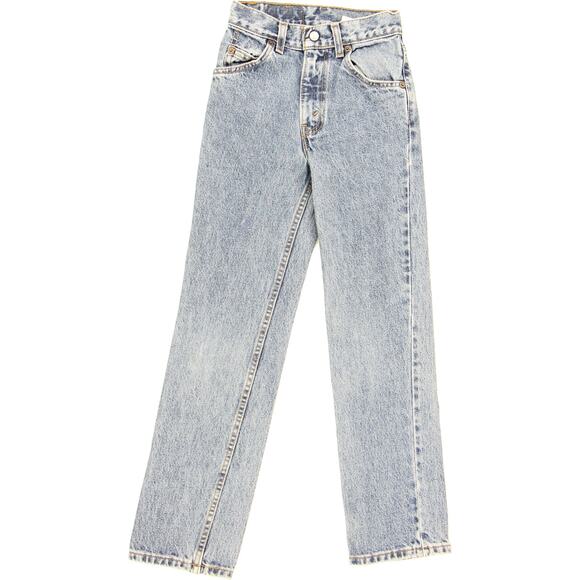 90s Vintage Levi's 505 Slim High Waisted Boho Festival Petite Y2K Denim Jeans 22 - Picture 1 of 6